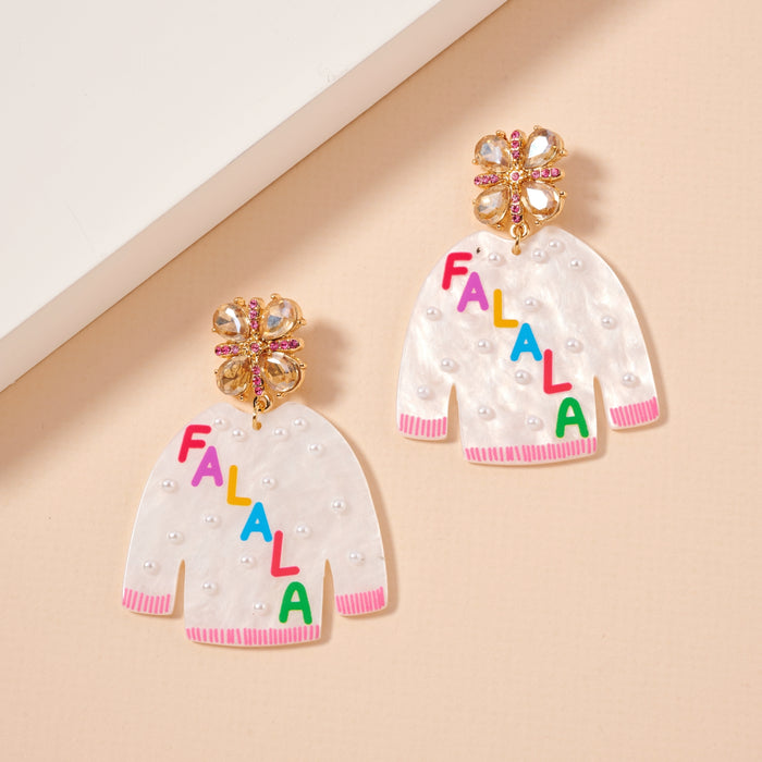 Christmas Ugly Sweater Dangling Earrings