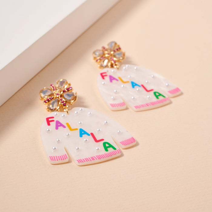 Christmas Ugly Sweater Dangling Earrings