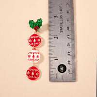Christmas Tree Balls Dangling Earrings