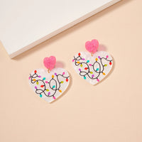 Christmas Lights Dangling Earrings