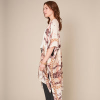 Floral and Paisley Print Kimono
