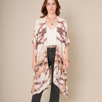 Floral and Paisley Print Kimono