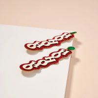 Christmas Ho Ho Ho Dangling Earrings