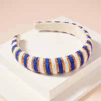 Color Block Seed Bead Headband