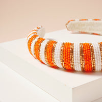 Color Block Seed Bead Headband