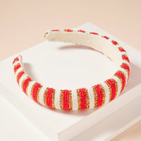 Color Block Seed Bead Headband