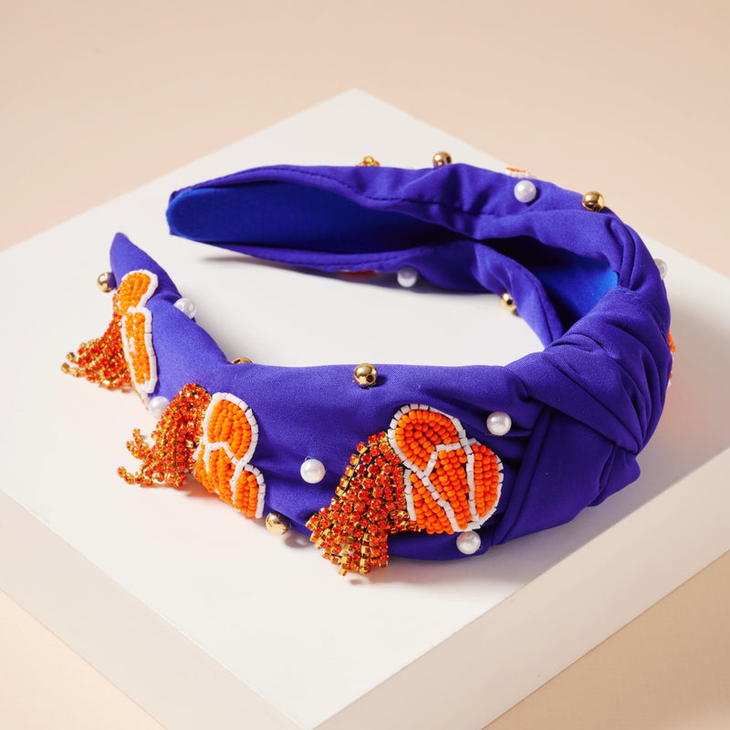 Tassels Seed Bead & Pearls Headband
