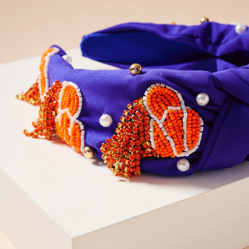 Tassels Seed Bead & Pearls Headband