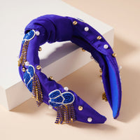 Tassels Seed Bead & Pearls Headband