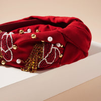 Tassels Seed Bead & Pearls Headband