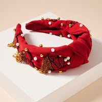 Tassels Seed Bead & Pearls Headband