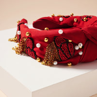 Tassels Seed Bead & Pearls Headband