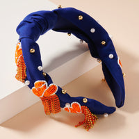 Tassels Seed Bead & Pearls Headband