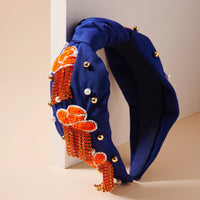 Tassels Seed Bead & Pearls Headband