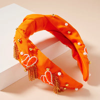 Tassels Seed Bead & Pearls Headband