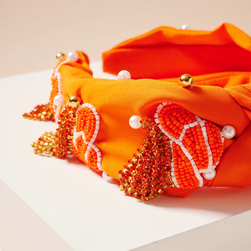 Tassels Seed Bead & Pearls Headband