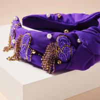 Tassels Seed Bead & Pearls Headband