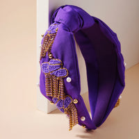 Tassels Seed Bead & Pearls Headband