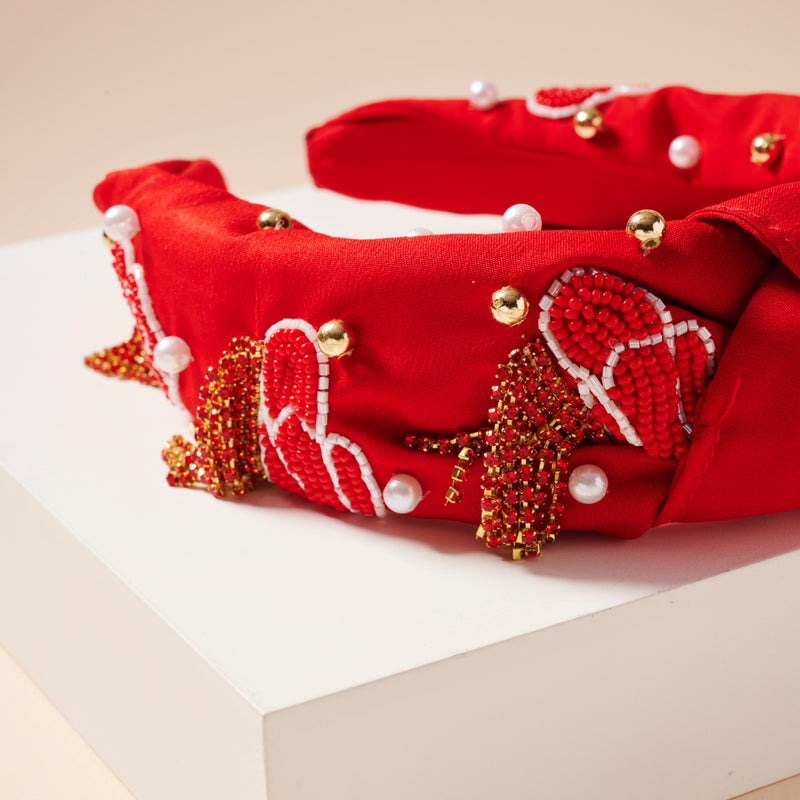 Tassels Seed Bead & Pearls Headband