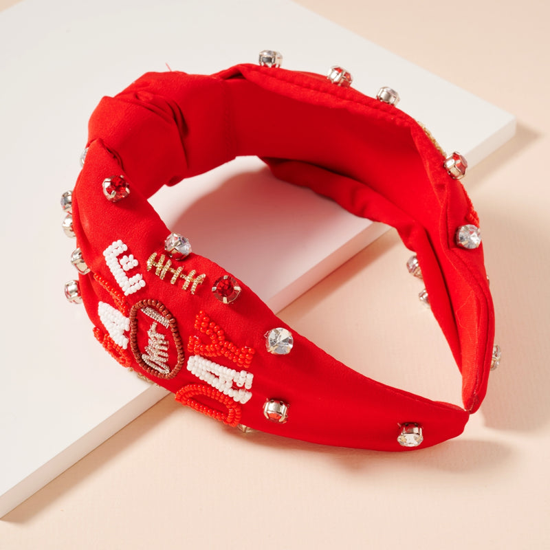 Game Day Seed Bead Headband