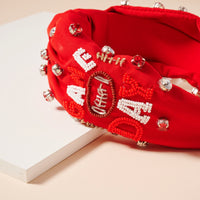 Game Day Seed Bead Headband