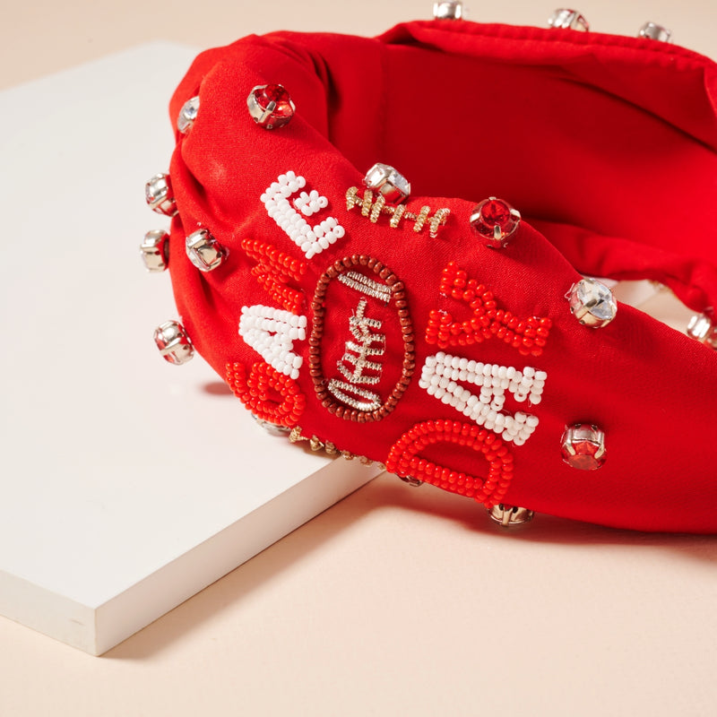 Game Day Seed Bead Headband