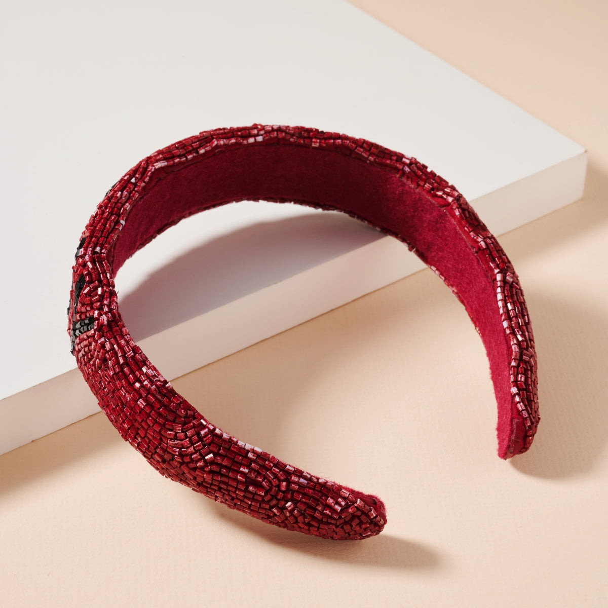 Game Day Seed Beaded Headband
