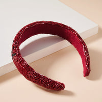 Game Day Seed Beaded Headband