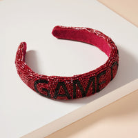 Game Day Seed Beaded Headband