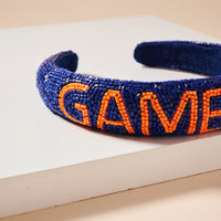 Game Day Seed Beaded Headband