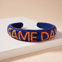 Game Day Seed Beaded Headband