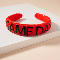 Game Day Seed Beaded Headband