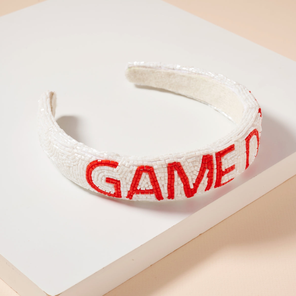 Game Day Seed Beaded Headband