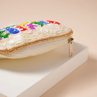 Pickleball Beaded Coin Pouch