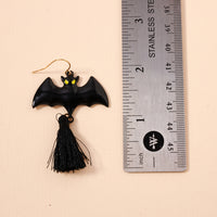Halloween Bat Tassels Dangling Earrings