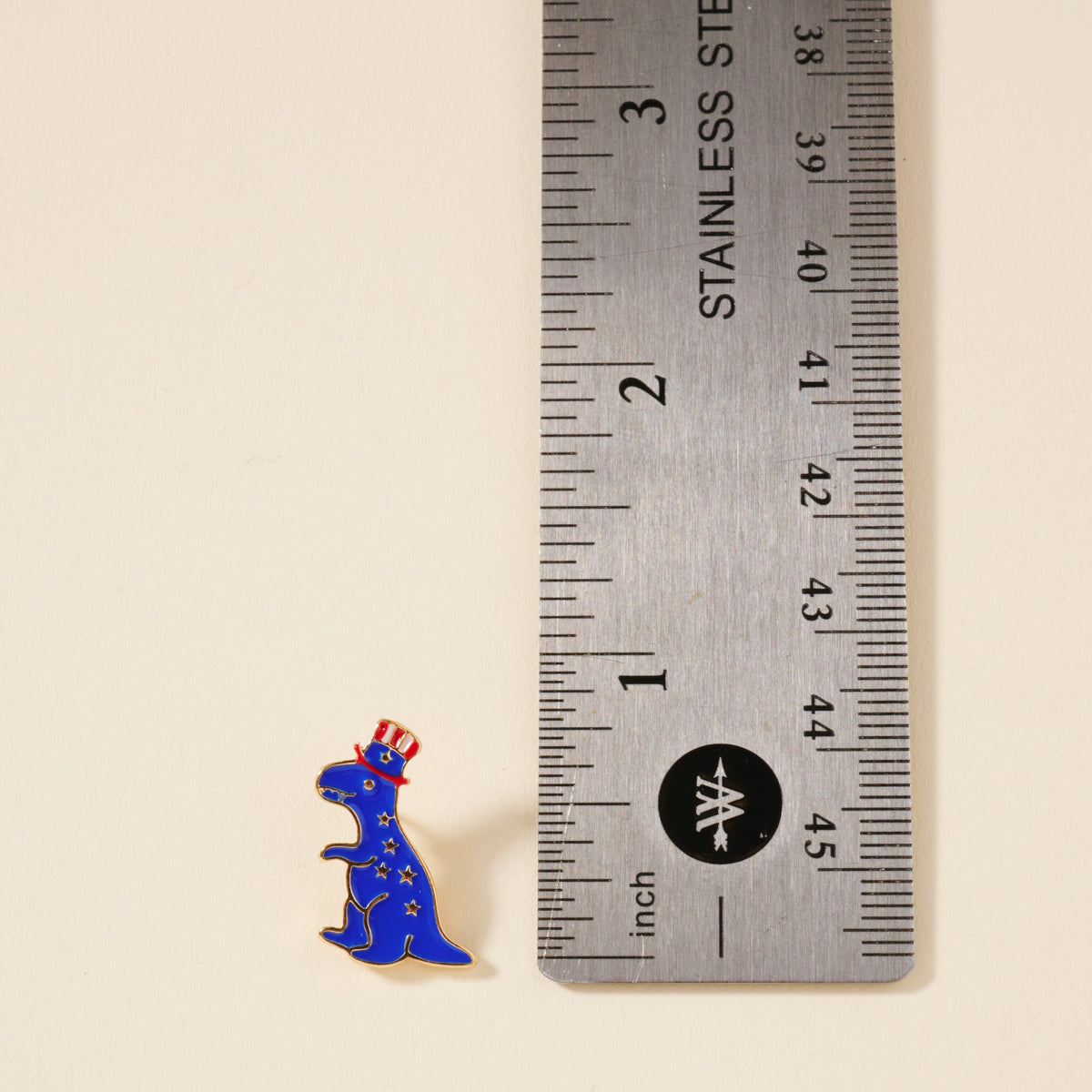 America T-Rex Enamel Stud Earrings