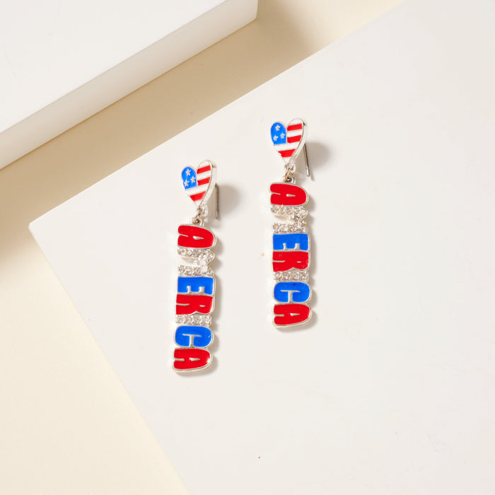 America Dangling Earrings
