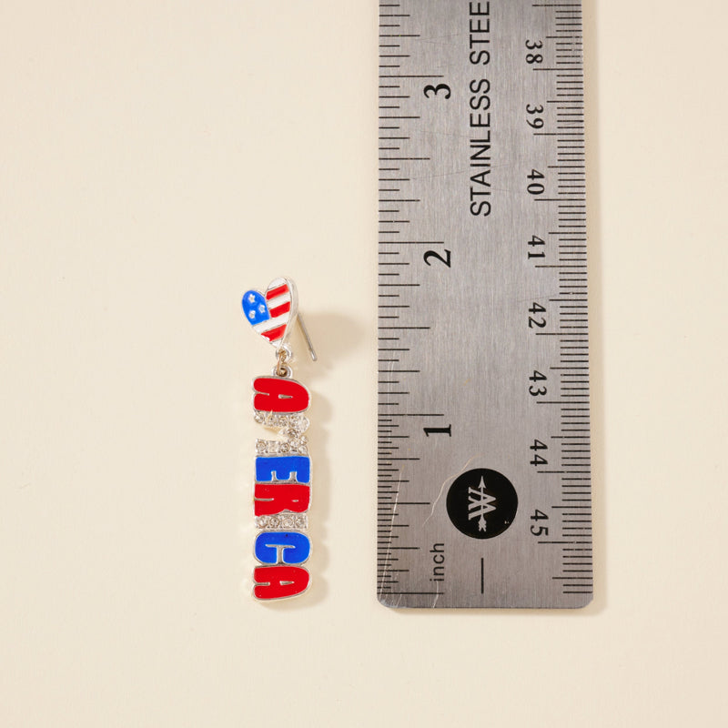 America Dangling Earrings