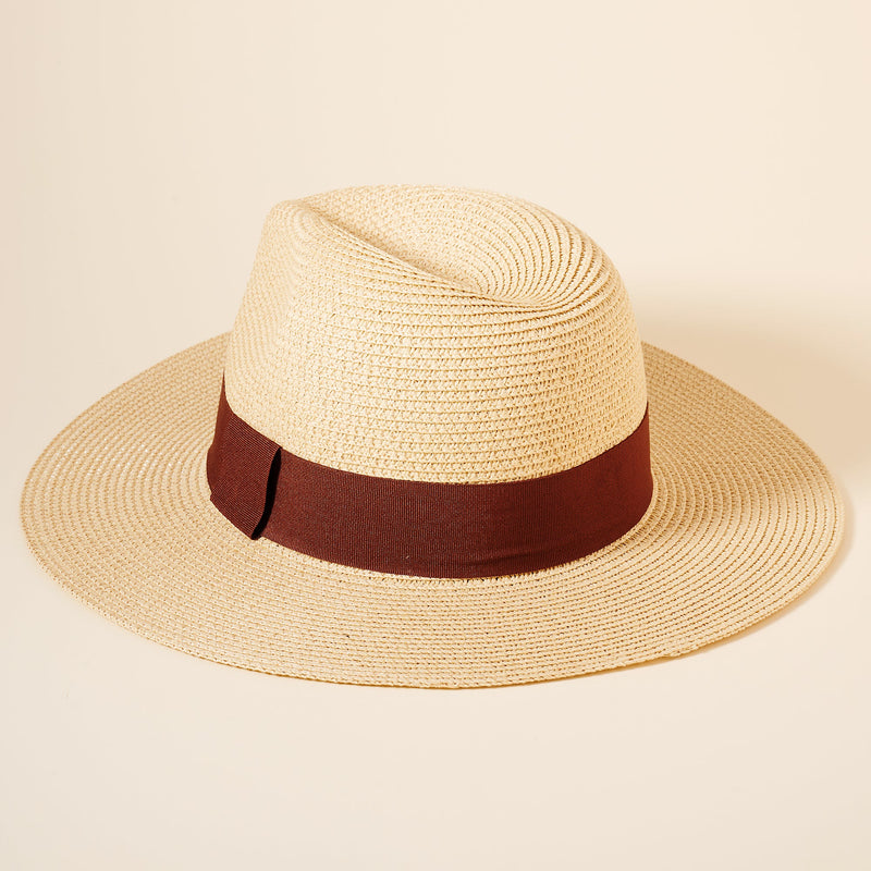 Straw Fedora Hat