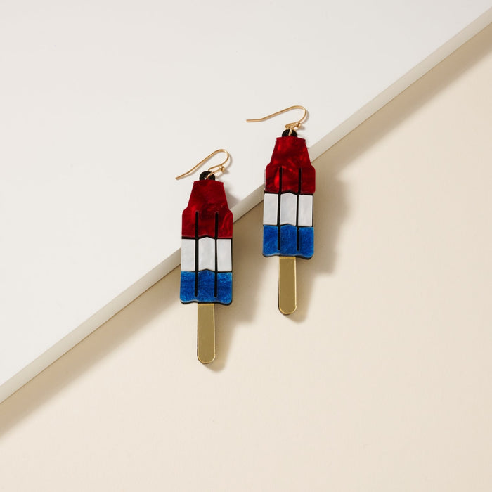USA Ice Cream Resin Earrings