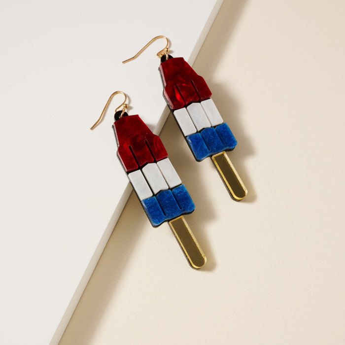 USA Ice Cream Resin Earrings