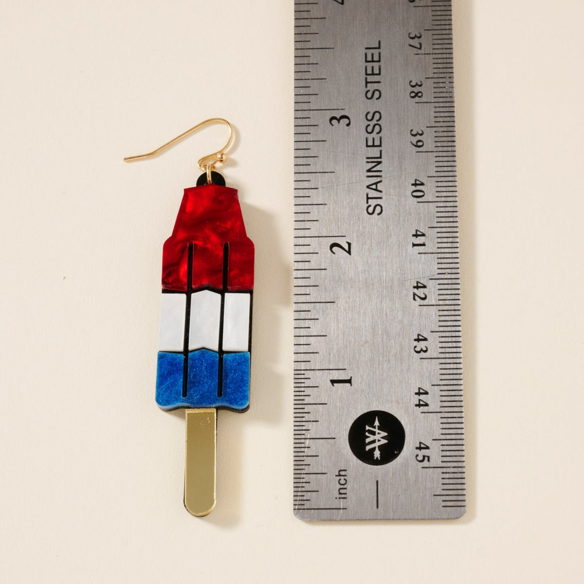 USA Ice Cream Resin Earrings