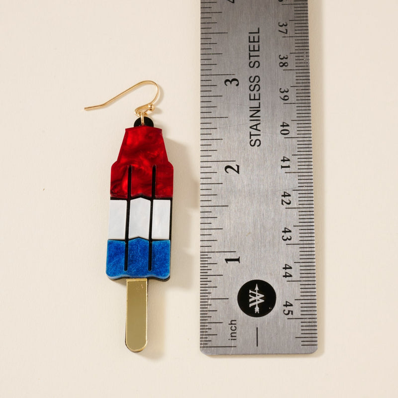 USA Ice Cream Resin Earrings