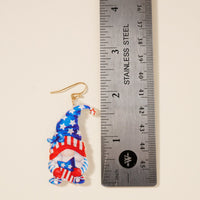 USA Garden Gnome Earrings