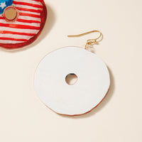 USA Doughnut Earrings