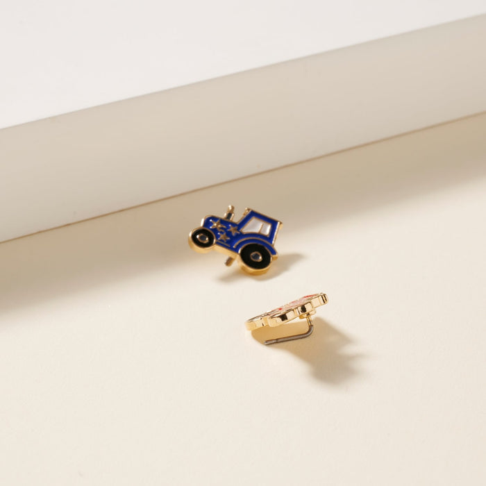 USA Farm Tractor Stud Earrings