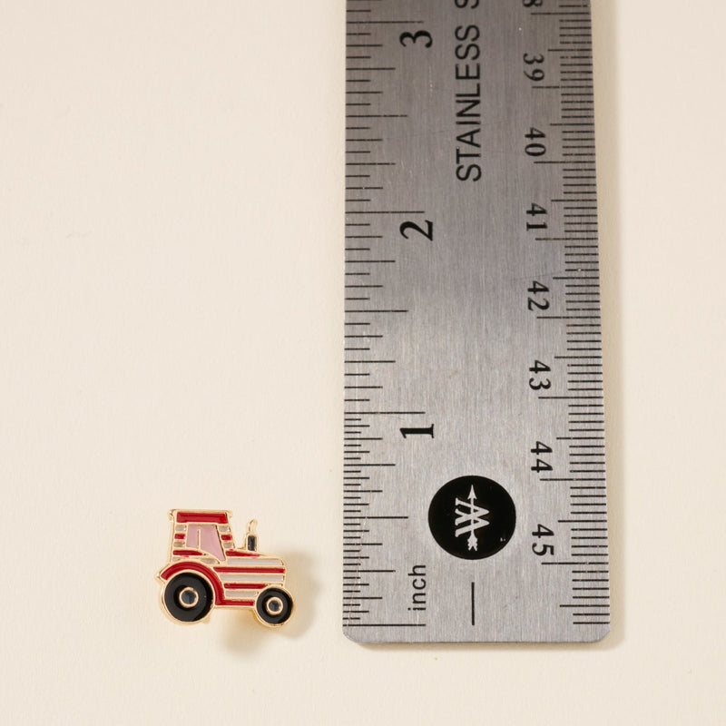 USA Farm Tractor Stud Earrings