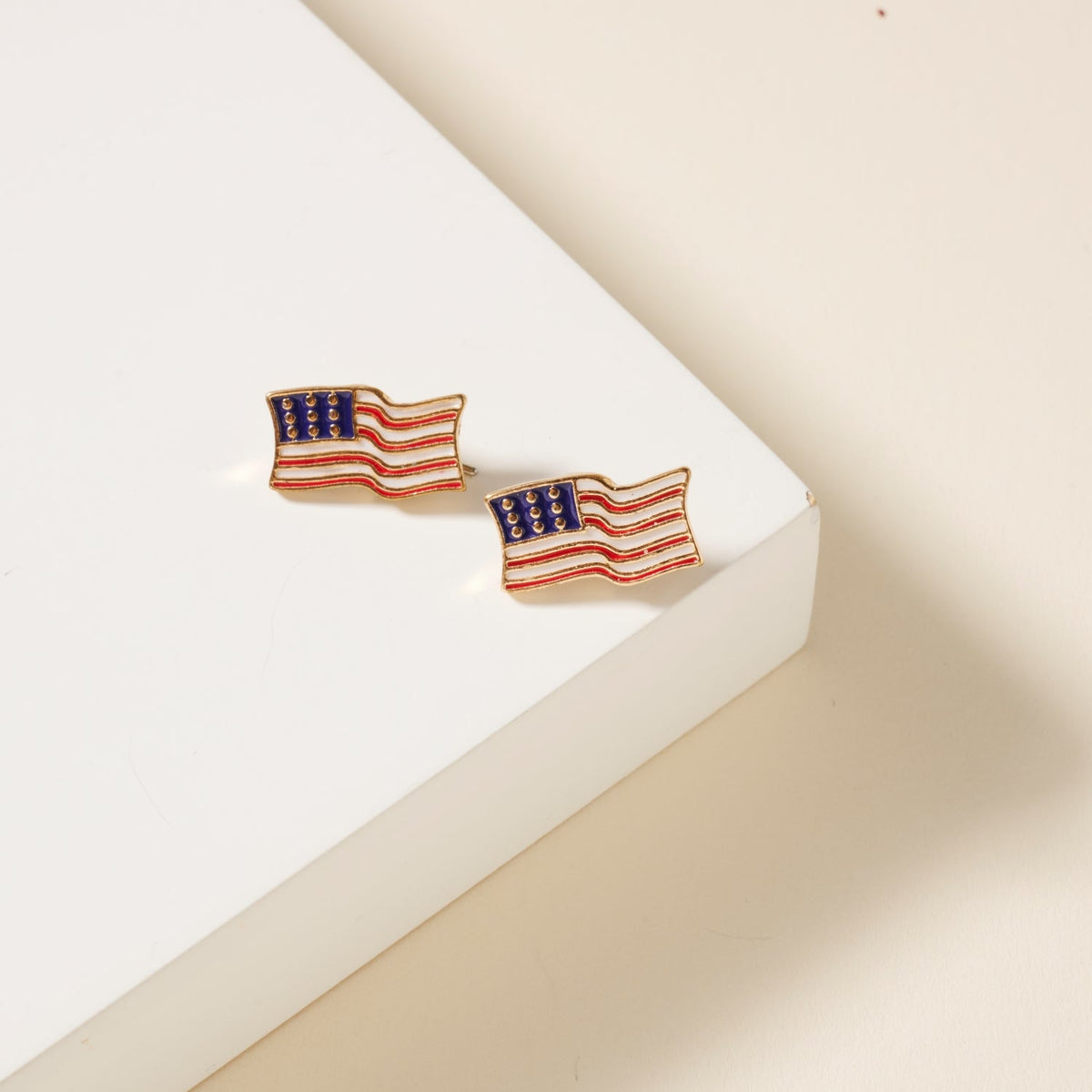 USA Flag Stud Earrings