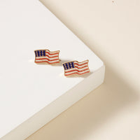 USA Flag Stud Earrings