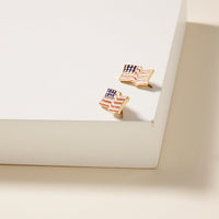 USA Flag Stud Earrings